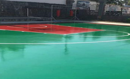潍坊篮球场翻新地面